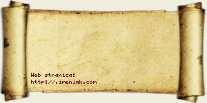 Una Debeljak vizit kartica